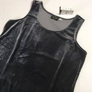 Bob Mackie velour tank top
